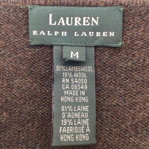 Lauren Ralph Lauren vintage rare sweater women full zip hoody women medium - Picture 6 of 9